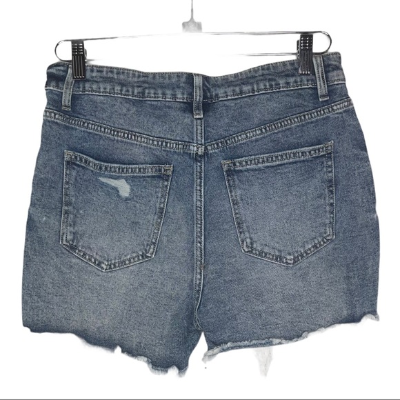 NO BOUNDARIES Blue Distressed Denim Shorts 11 NWT - Picture 3 of 5